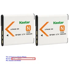Kastar Battery BN1 for Sony NP-BN1 Type N Cybershot DSC-QX10 TF1 TX10 W830 WX220