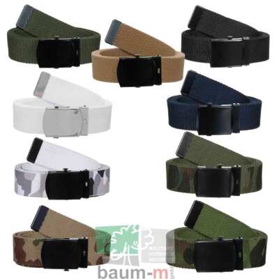 Gürtel Hosengürtel Bundeswehr 30 mm breit mit Metallschloß viele Farben BW