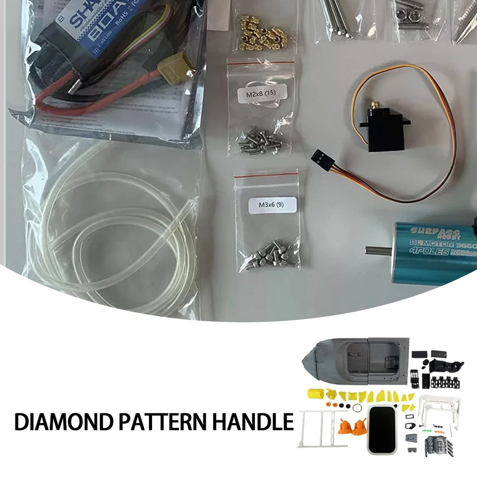 1:10 Brushless RC Jet Boat 390mm 15" Kit M-JET-35 Mini Pump Newi0jF - Image 3 of 4