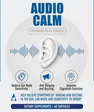 Audio Calm Tinnitus Ear Ringing Relief Supplement 60 Capsules
