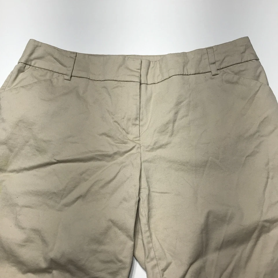 Bermudas 7th Avenue Suiting NY&C para mujer talla 6 color caqui tostado elástico 12 pulgadas Foto 3 de 4