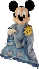 Disney Babies Mickey Mouse Plush Lovey Blue Blanket Sun stuffed animal toy