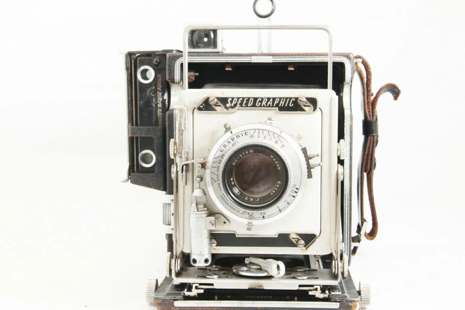 Graflex Speed Graphic 3 x 4 Body Shutter Camera w/Kodak Ektar 127mm F4.7 #2970 - Image 3 of 4