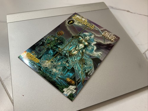 1996 Lady Death Chromium #7, Wizard Promotion Card - Chaos Comics Vintage - Bild 3 von 6