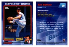 #20 Bert Be Home Blyleven Minnesota Twins 2024 Topps X Berman Nickname