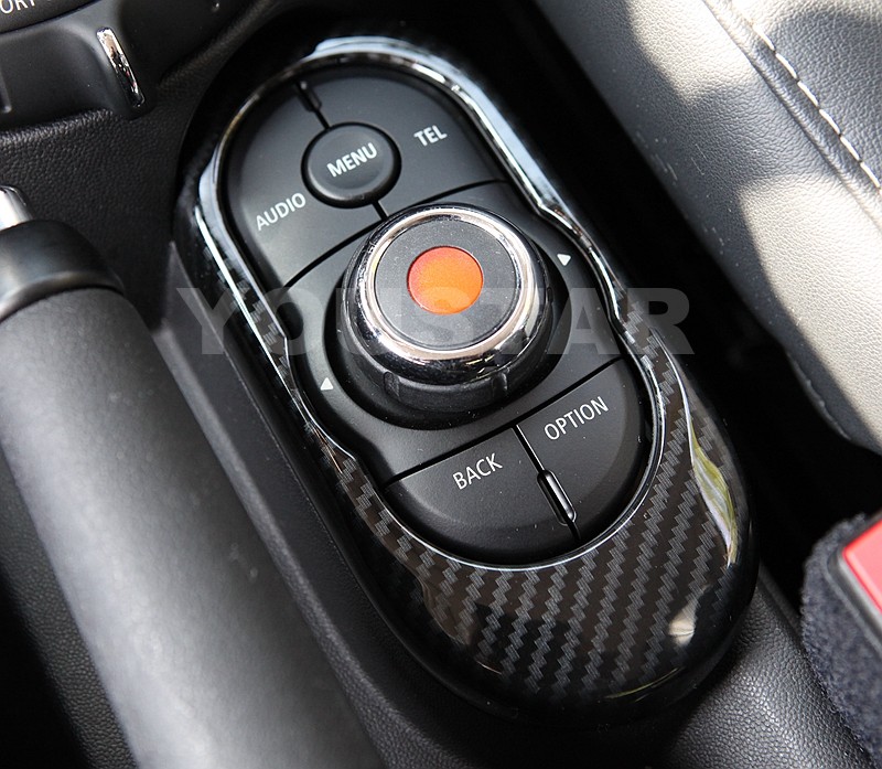 USA STOCK CARBON LOOK iDrive Control Console Panel for MINI Cooper