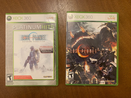 XBOX 360 GAMES LOST PLANET EXTREME CONDITION + LOST PLANET 2 GAME BUNDLE LOT!