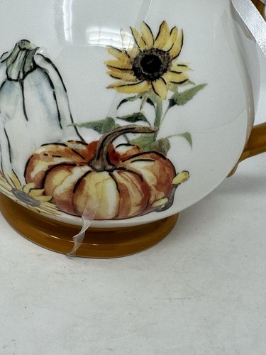 Potter's Studio Fall Pumpkin Teapot orange color rare NWT harvest 2024 release! - Picture 4 of 15