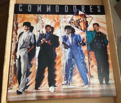 COMMODORES UNITED 1986 POLYDOR LP VINYL RECORD GOLD STAMP PROMO