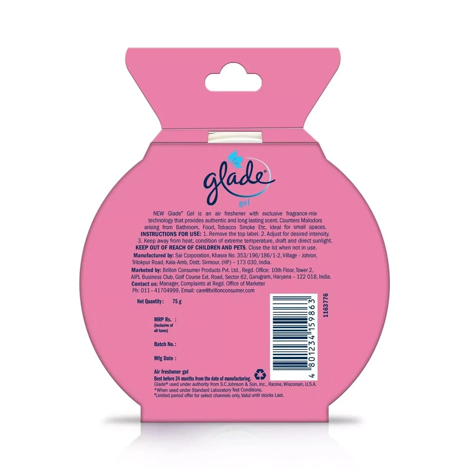 Gel Ambientador Glade Gel Floral Perfección Gel - Para Fragancia Duradera - 75 g Foto 2 de 4