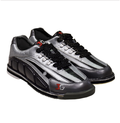 3G Men's Tour Ultra Right Hand Bowling Shoes, Black/Silver/Pewter