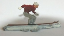 Vintage Heinrichsen Germany Flat Lead "Skier" beautiful F10 H