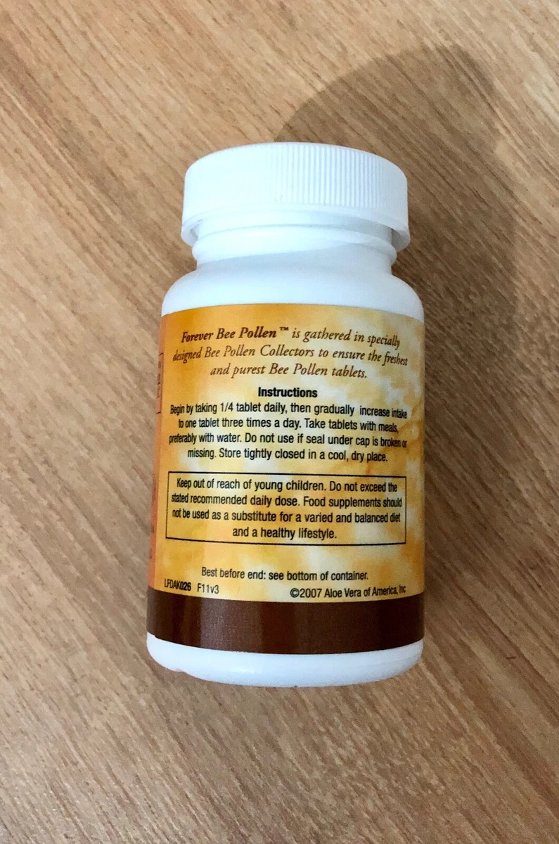 Forever Living Bee Pollen Organic Food Supplements 100 Tablets