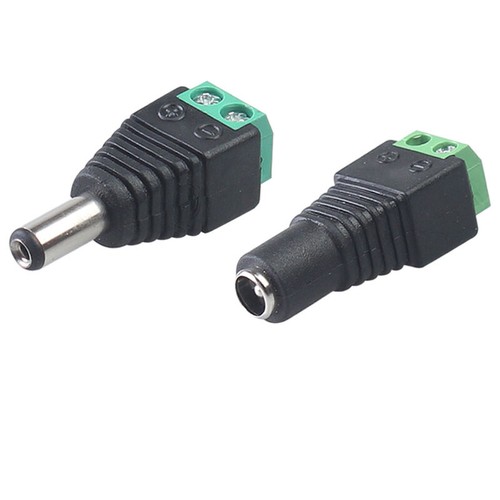 Connettore Balun Alimentazione DC 12V Cavo Adattatore Jack Spina Maschio Femmina per Telecamera CCTV - Foto 8 di 8