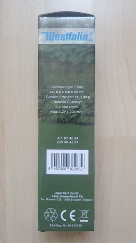 5x Solar-Thermometer Außenthermometer beleuchtet Westfalia Sparpaket - Bild 2 von 3