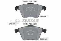 Textar Bremsbelagsatz, Scheibenbremse 2395001 FüR Audi