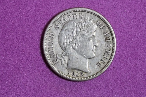 ESTATE FIND 1912 D BARBER DIME #K60287