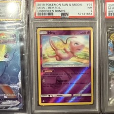Pokemon TCG Mew 76/214 Unbroken Bonds Reverse Holo English 2019 PSA 7 on eBay