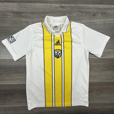Vintage Columbus Crew Jersey Fits Small White MLS Soccer Adidas