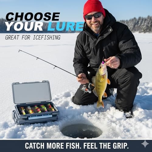 100pcs Ice Fishing Jigs Kit - Crappie & Walleye Lures, Tackle Box Gear, Gifts fo - Image 7