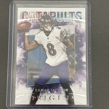 2021 Panini Origins Lamar Jackson CATAPULTS Base Parallel Ravens #C-6