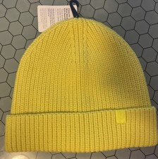 NWT Lululemon Close-Fit Wool-Blend Ribbed Knit Beanie One Size Yellow
