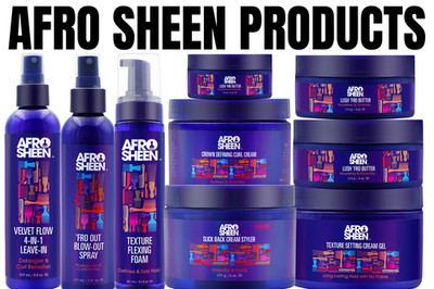 Afro Glanz Textur Spray - Schaum - Butter - Lockencreme - Gel Vollsortiment UK-Verkäufer