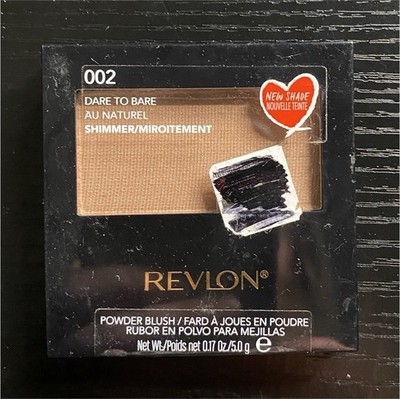 Revlon Powder Blush Dare to Bare Au Naturel Shimmer 0.17 oz Single Shade 002