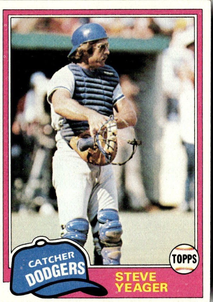 1981 Topps Los Angeles Dodgers Steve Yeager #318