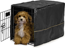 Midwest Quiet Time Pet Crate Cover Black 22"L x 13"W x 16"H