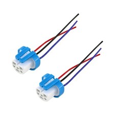 2PCS Car Headlight Wiring Harness, 9004 Female Ceramic High Temperatures
