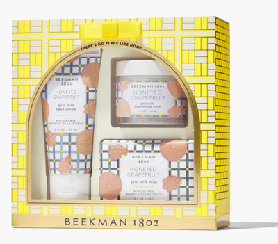 Honey, I'm Home Honeyed Grapefruit Body Care Gift Set Hand & Body Cream Bar Soap