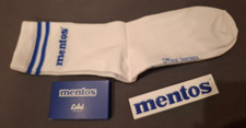 Socken weiß-blau mentos Gr.36-41 unbenutzt + Aufkleber