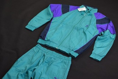 Puma Trainings Anzug Vintage Nylon Track Jump Suit Track Top 80s 90s 8 L-XL NEU 