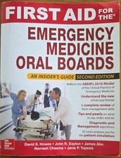 First Aid for the Emergency Medicine Oral Boards, Second Edition - *VERY GOOD*
