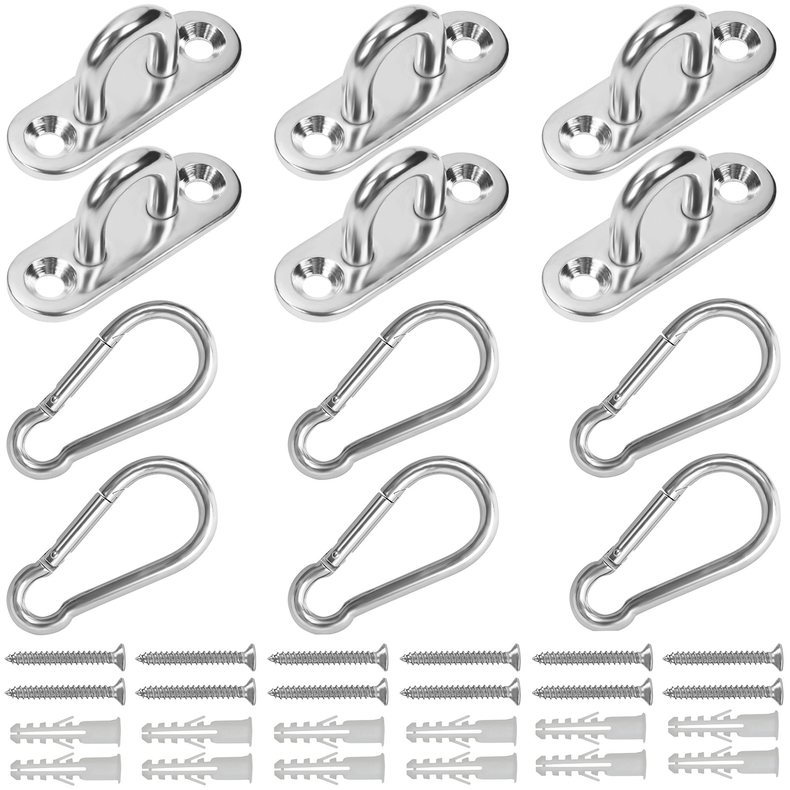 Эдельшталь Озен 6 штук в упаковке - Schwerlast Deckenhaken mit Schrauben - 3290₽