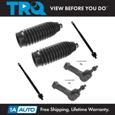 TRQ Front Inner Outer Tie Rod End Rack Bellow Boot Steering Kit for Cobalt