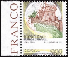 Castelli Lire 900 Variety Displaced Horizontal Notching