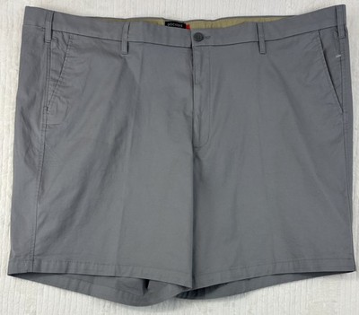 NWT Dockers Men's Ultimate Short Big & Tall Gray Flat Front Supreme Flex 9.5''