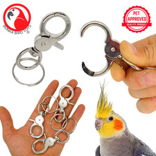 Bonka Bird Toys 1321 Ring Claw Cage Door Lock Multiple Clamp Parrot Accessory