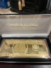 2004 Washington Mint $100 Bill 1 oz Silver Bar In Plastic Case