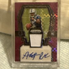 2023 Panini Prizm RC Purple Power Prizm SP #19/49 AUTO Jersey Anthony Richardson