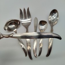 6X Serving 1847 Rogers Bros FLAIR International Silver Plate 1956