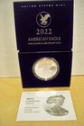 2022-S Proof $1 American Silver Eagle w/ Box, OGP, COA  - Ships Free in US