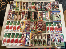 (110) Ricky Sanders Football Cards Base Lot Washington Redskins Collection