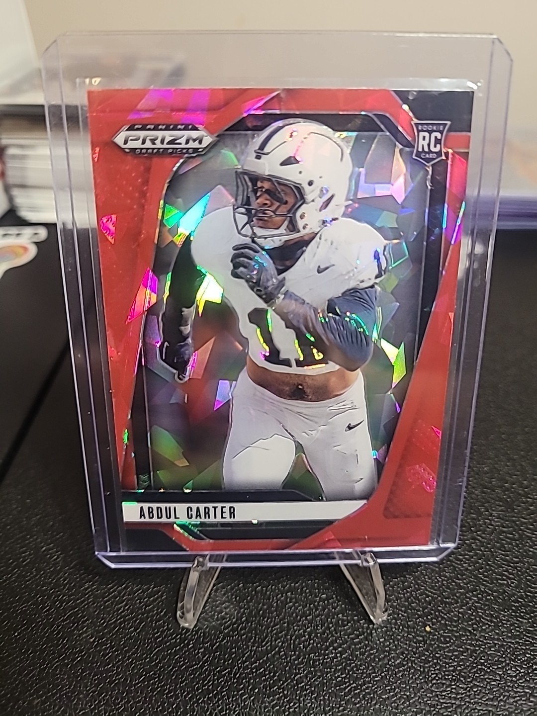 2025 Panini Prizm Draft Picks #102 Abdul Carter Prizms Red Ice RC