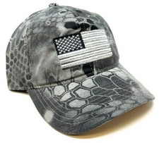 Outdoor Cap 120159-3-3 USA Flag Kryptek Raid Hat Hook  Loop OSFA