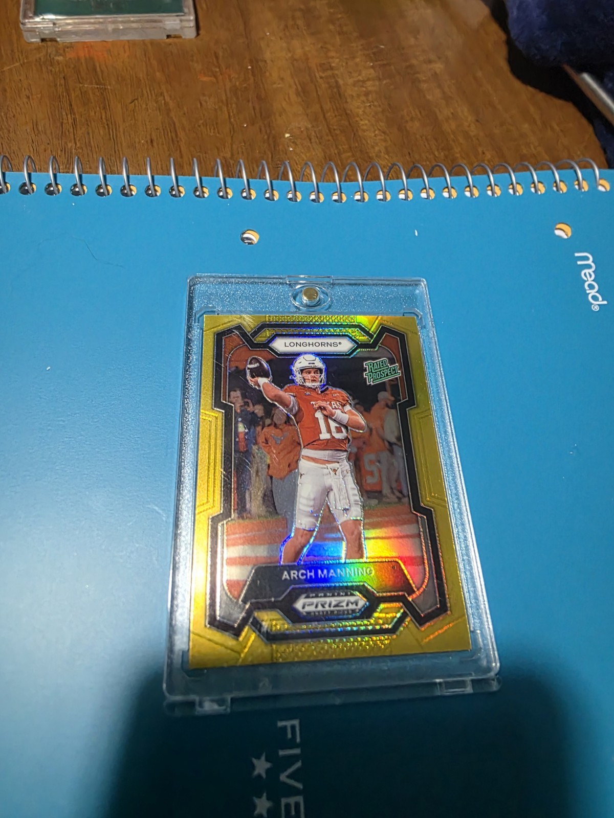 2024 Panini Prizm Draft Picks - Rated Prospect Arch Manning #192 True Gold /10