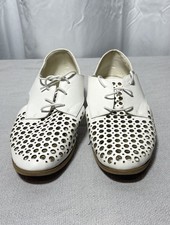 I Love Billy Womens White "Quietly" Leather Flats Size 10-10.5 US 41 EUR