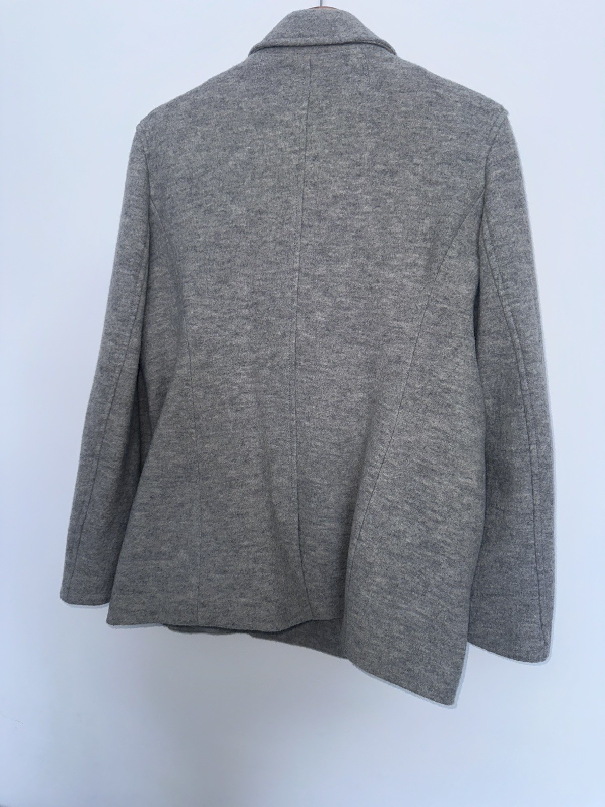 Beautiful Mint Velvet Rare Military Coat Jacket Sz Large (UK 16) Grey image 7